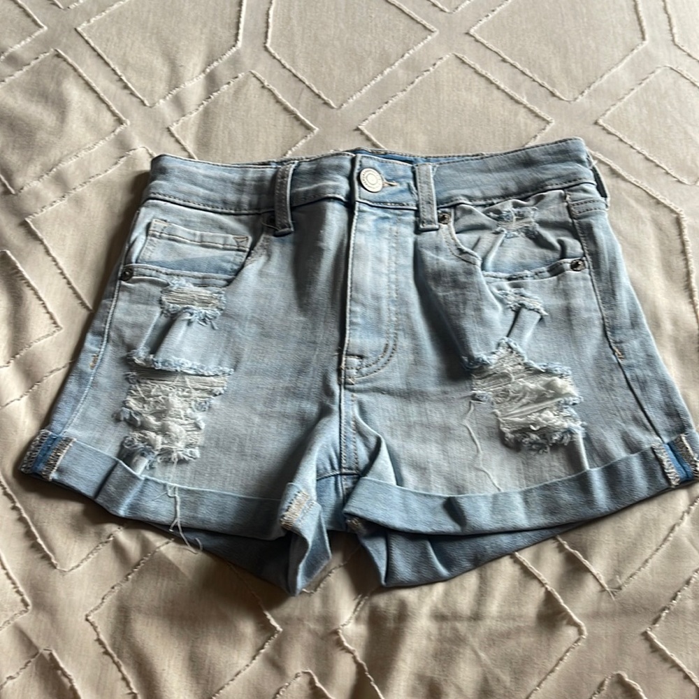 denim shorts